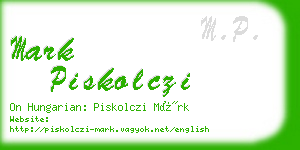 mark piskolczi business card